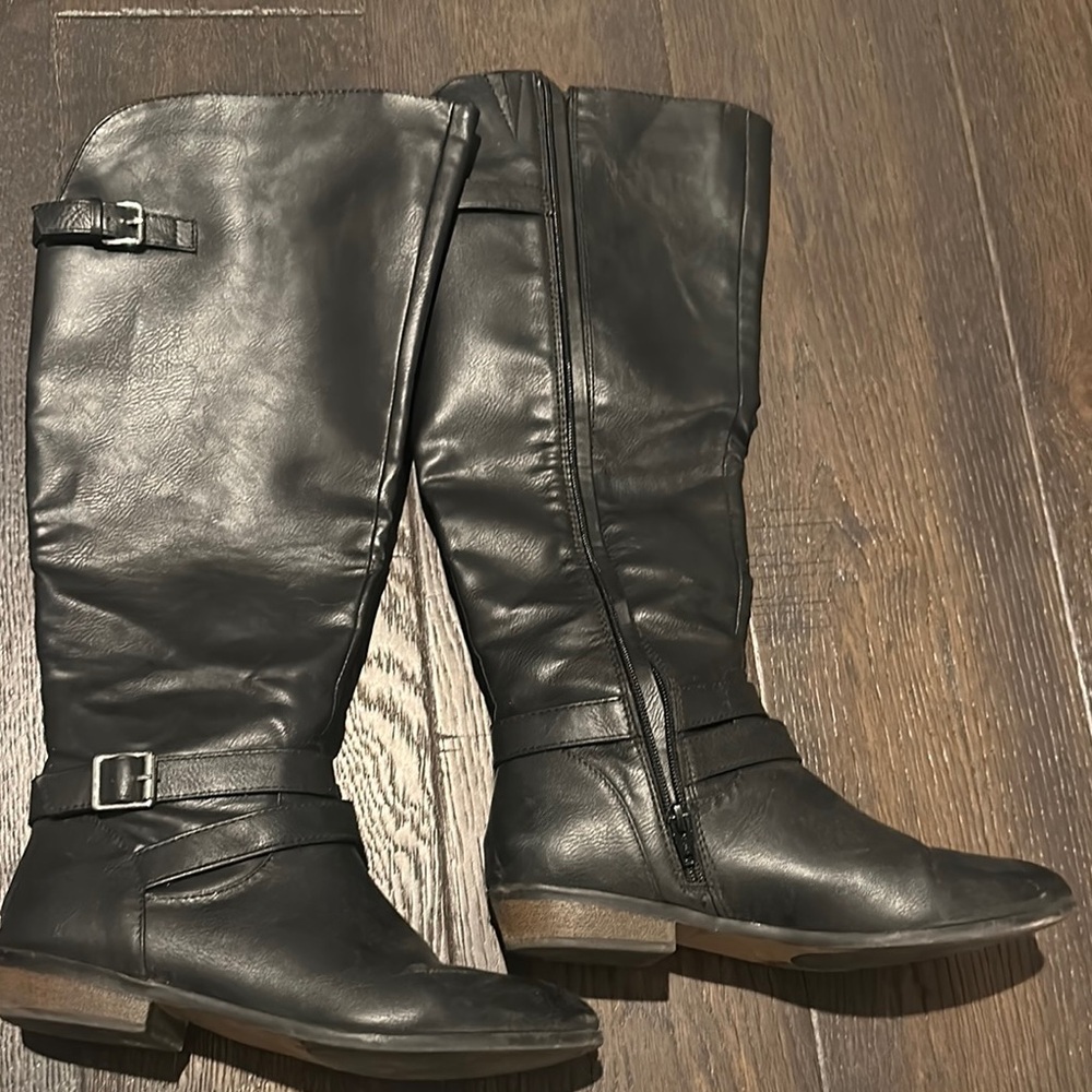 Madden Girl Black Over the Knee Boots